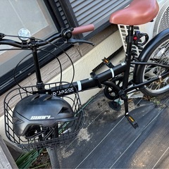 売り切れました。ありがとうございました。折りたたみ自転車ほぼ未使用　ヘルメット付　売り切れました。ありがとうございました。の画像