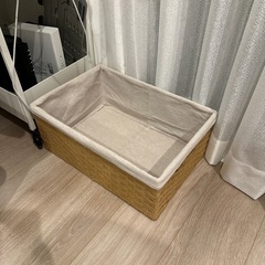 収納ボックス　ラタンの画像