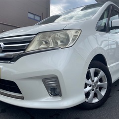フリップダウンモニター付き☆月々1.2万円〜分割払い可❗️車検2年付き！大人気☆日産 セレナ ハイウェイスター☆8人乗り☆SDナビ☆走行中DVD見れます☆ETC☆バックカメラ☆ドラレコ付きのフル装備☆両側スライドドア☆クルーズコントロール搭載☆ウィンカーミラー☆フル装備☆事故修復歴無し☆車内広々三列シート‼️の画像