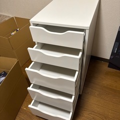 IKEA Alex キャビネット　白の画像