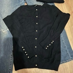 【取引中】秋冬物　ユニクロ　無印　デニム　ニット　カーディガンの画像