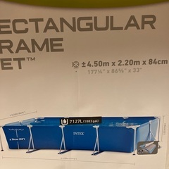 カバー・フィルターポンプ付き INTEX フレームプール の画像