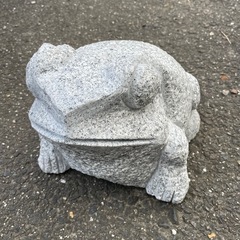 【蛙/かえる/カエル】庭石 彫刻 鑑賞石 石像 置物 オブジェ ...