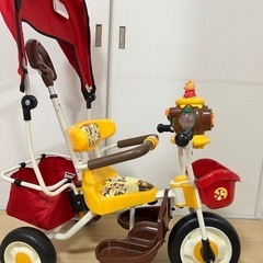 くまのプーさん　三輪車　ポップアップカード