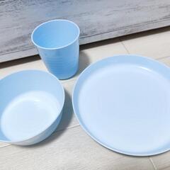 【新品】 ボウル プレート コップ 9点セット 電子レンジ対応  小皿 軽量 割れない 食器 一人暮らし パーティー の画像