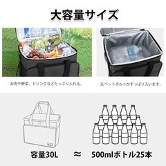 ソフトクーラーボックス   保冷バッグ 大容量 30Lの画像