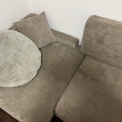 ニトリ  カウチソファ 【クッション付き】の画像