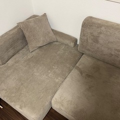 ニトリ  カウチソファ 【クッション付き】の画像