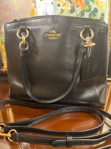 COACH 2way ショルダーバッグ 本革 ブラック