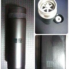 ユニクロ ステンレスボトル 黒 新品未使用の画像