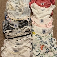 【決まりました】プチバトー肌着ロンパース6month