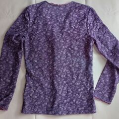 Tendance par Ray BEAMS 紫カットソー 長袖 皴加工 Mサイズくらいの画像