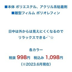窓に貼る目隠しシート4枚組セットの画像