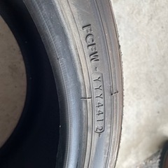 タイヤ　4本セット　中古　オブジェに。テーブルの脚にの画像