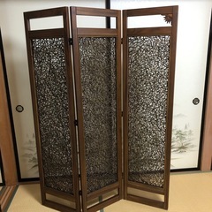 木製ついたての画像
