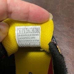 未使用品　SKECHERS キッズシューズ 黒/赤 15cmの画像