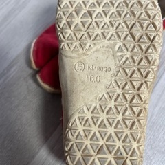 美品タビリラtabirela 16cm 赤　キッズシューズの画像