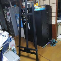 木製イーゼルスタンド　ブラックの画像