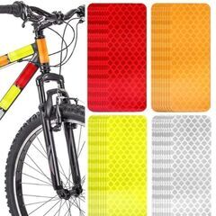 自転車反射ステッカー3枚/ホワイトの画像