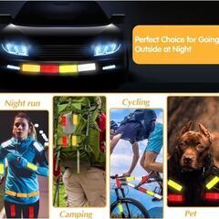 自転車反射ステッカー3枚/ホワイトの画像