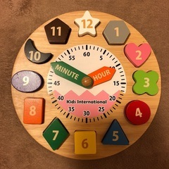 とけい　パズル おもちゃ 知育玩具