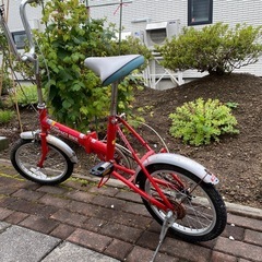 かなり古い折り畳み自転車