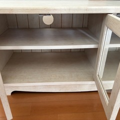 レトロテレビ台　ホワイト　おしゃれ　の画像