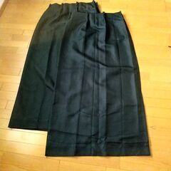 防炎遮光カーテン 100×132 2枚 黒色