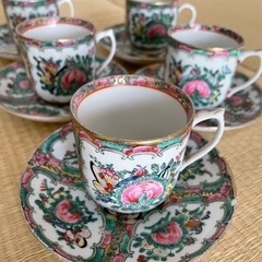 アンティーク　カップアンドソーサー　5客