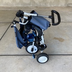 値下げ【中古美品】  三輪車　ides COMPO FIT 2 限定デニムカラー の画像