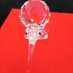 ★値下げしました！ キウイ置物 クリスタル スワロフスキー風 🐥店頭販売のみの画像