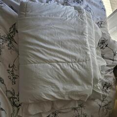 Francfranc ふわろ冷感肌掛け布団 フリル 白の画像