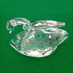 ★お値下げ【スワロフスキー】スワン置物 2点セット クリスタル 店頭販売のみの画像