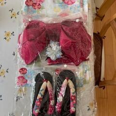 浴衣（古着）セット　フリーサイズ