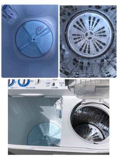 (ジM-121)SALE‼️¥19,800(税込み) AQUA 2槽式電気洗濯機 5kg 2023年製
