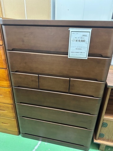 【ドリーム川西店御来店限定】ニトリ　6段チェスト／クリーニング済み 【2001235255600320】