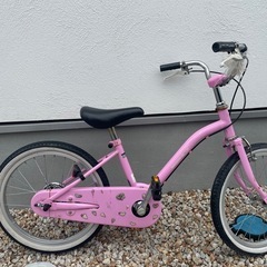 子ども用自転車　18インチ　補助輪付きの画像