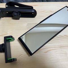 9/17迄！スマホホルダー（新品未使用）、ルームミラー（中古）