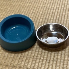 犬＆猫用　食器　　ブルーの画像
