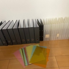 [取引中]無印良品　セット売り　a4 リングファイル　クリップファイル　インデックスの画像
