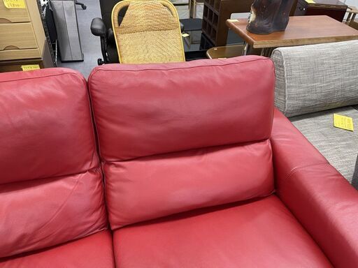 Inter LIVAX 大型 カウチソファ 幅250×奥行163×高さ85ｃｍ ３人掛け 革製 レザー L字ソファ 店頭引き渡し歓迎 札幌市手稲区