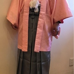 成人式 袴ピンク
