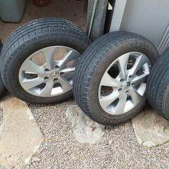 195/60R16 セレナ アルミホイールと夏用タイヤ4本セットです