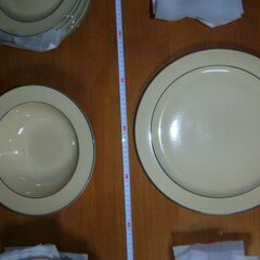 未使用　アダムとイヴのセットの食器　お皿の画像