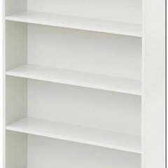 文庫本ラック　白とベージュ　一つずつで二つの画像