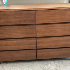 6054 無印良品 4段チェスト 木製 幅1200mmの画像