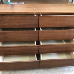 6054 無印良品 4段チェスト 木製 幅1200mmの画像