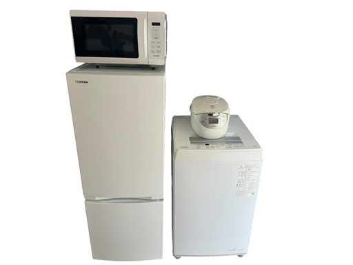 TOSHIBA冷蔵庫、洗濯機