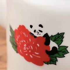 値下不可 新品 KALDI 飲茶ポット＆カップセット パンダ カルディの画像