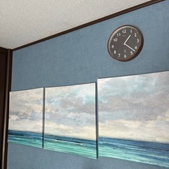 IKEA 海　アートパネル　絵画　サーフィン